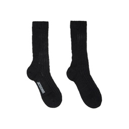 Black Le Raphia Les Chaussettes Duna Socks 231553M220038
