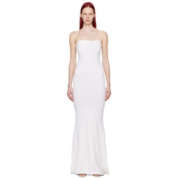 White Les Sculptures La robe Aro Maxi Dress 241553F055019