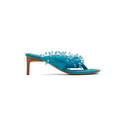 Blue Les Sandales Mari Heeled Sandals 221553F125012