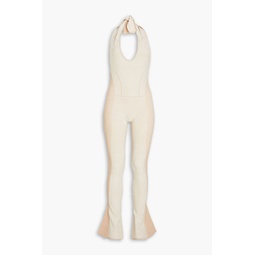 Baunhila stretch-knit halterneck jumpsuit