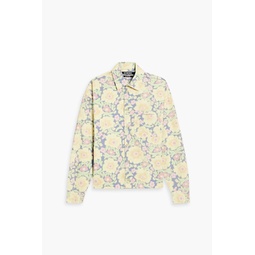 Floral-print cotton shirt