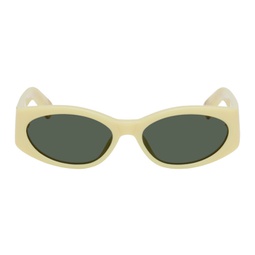 Yellow Les Lunettes Ovalo Sunglasses 241553F005003