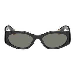Black Les Lunettes Ovalo Sunglasses 241553M134010