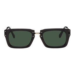 Black Le Raphia Les Lunettes Soli Sunglasses 231553F005007
