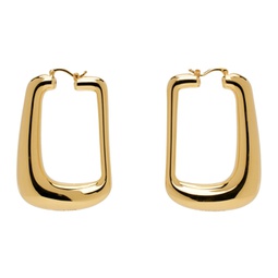 Gold Les Sculptures Les boucles Ovalo Earrings 241553F022001