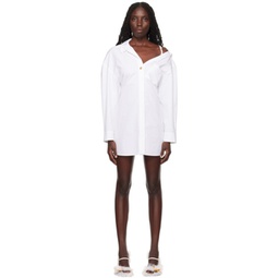 White Les Classiques La Mini Robe Chemise Mini Dress 241553F052012