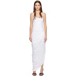 White Les Classiques La robe Saudade longue Maxi Dress 241553F055001