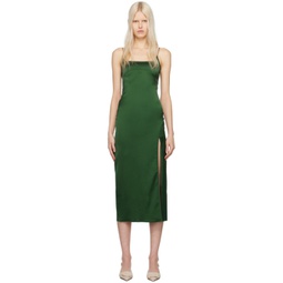 Green La Robe Notte Midi Dress 241553F054004