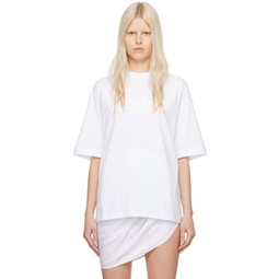 White Les Classiques Le T-Shirt Typo T-Shirt 241553F110035