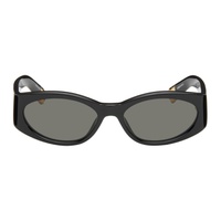Black Les Lunettes Ovalo Sunglasses 241553F005005