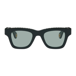 Green Le Raphia Les Lunettes Nocio Sunglasses 231553M134016
