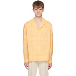 Yellow Le Raphia La chemise Luis Shirt 231553M192045
