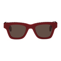Red Le Raphia Les Lunettes Nocio Sunglasses 231553M134015