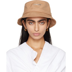 Beige Le Raphia Le bob Gadjo Bucket Hat 241553F015025