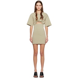 Khaki La robe t-shirt Bahia Minidress 241553F052044