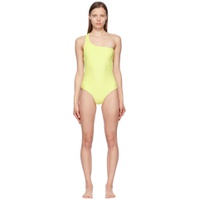 Yellow Evolve One Piece Swimsuit 222549F103015
