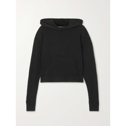 JAMES PERSE Cropped cotton-jersey hoodie
