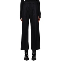 Gray Pleated Trousers 231808F087002