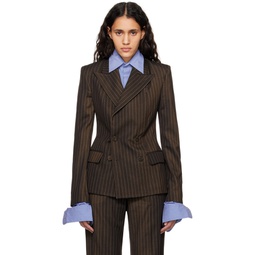 Brown The Suit Blazer 241808F057005