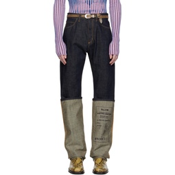 Indigo Rolled Jeans 241808M186000