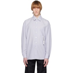 Blue Oversized Shirt 231819M192006