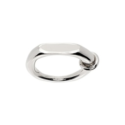 Silver Band Ring 241249M147000