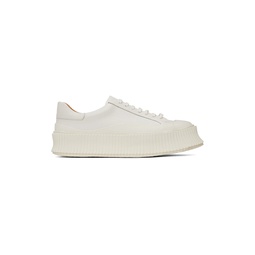 White Low Top Sneakers 241249M237007