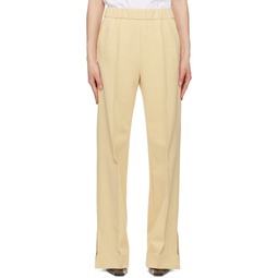 Yellow Relaxed Fit Trousers 231249F087007
