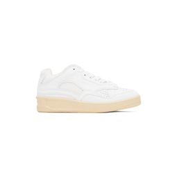 White Low Top Sneakers 231249F128022