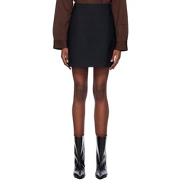 Black Slim Fit Mini Skirt 241249F090001