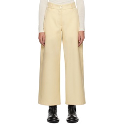 Yellow Relaxed Fit Trousers 232249F087018