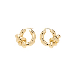 Gold Twist Earrings 241249F022024
