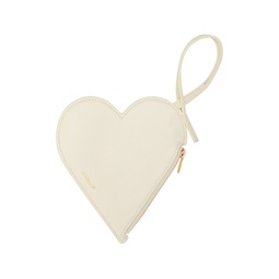 Off White Heart Coin Pouch 222249F045011