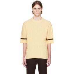 Yellow Stripe T Shirt 231249M213044