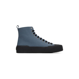 Blue High Top Sneakers 231249M237032