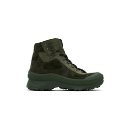 Green Padded Boots 222249M236009