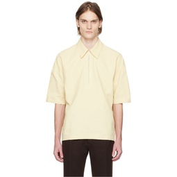 Yellow Half Zip Shirt 231249M192025