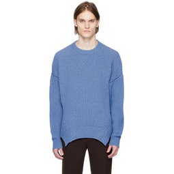 Blue Crewneck Sweater 231249M201011