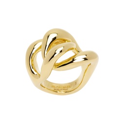 Gold Curb Chain Ring 231249F024002