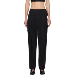 Black Belted Trousers 241249F087003