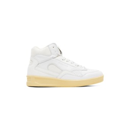 White High Top Sneakers 241249M236000