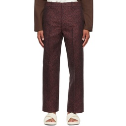 SSENSE Exclusive Red Cotton Trousers 221249M191088