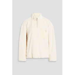 Cotton-fleece half-zip sweatshirt
