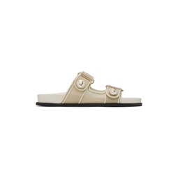 Gold   Off White Fayence Sandals 241528F124009
