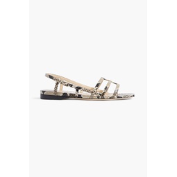 Arien snake-effect leather sandals