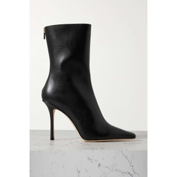 JIMMY CHOO Agathe 100 leather ankle boots