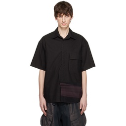 Black Oversized Shirt 241385M192004