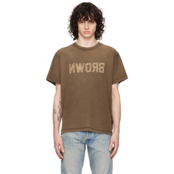 Brown Rush T Shirt 241761M213047
