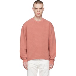 Orange Cotton Sweatshirt 221761M204017