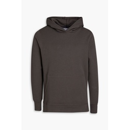 Villian zip-detailed French cotton-terry hoodie